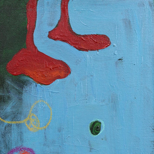 Rainy Apartment - Original Figurative Cubist Mixed Media Painting on Canvas by Valerie Etitinwo For Sale - Image 4 of 9