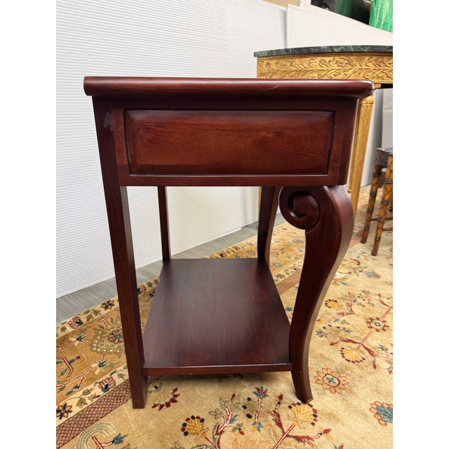 Georgian Style End Tables/Nightstands, Pair For Sale - Image 11 of 12