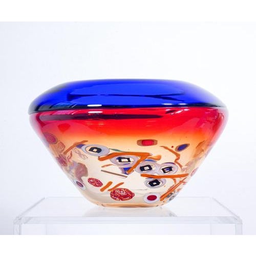 1990s Vase in Blown Murano Glass by Stefano Toso For Sale - Image 5 of 18