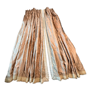 Pair of Fortuny Panels With Decorative Trim
