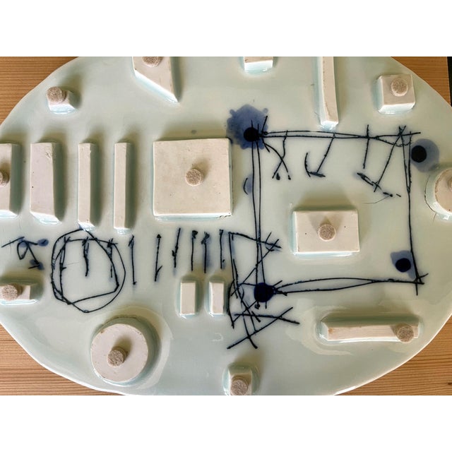 Japanese Contemporary Ceramic Sculptural Slab Yoshikawa Masamichi For Sale In Atlanta - Image 6 of 11