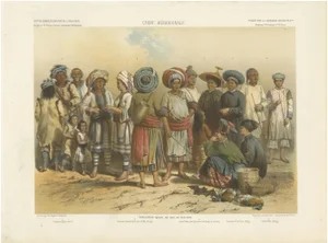 People from Laos, Siam and Southern China, 1873, Lithograph on Paper