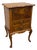 Mid 19th Century Flame Walnut Sewing Table Cabinet For Sale