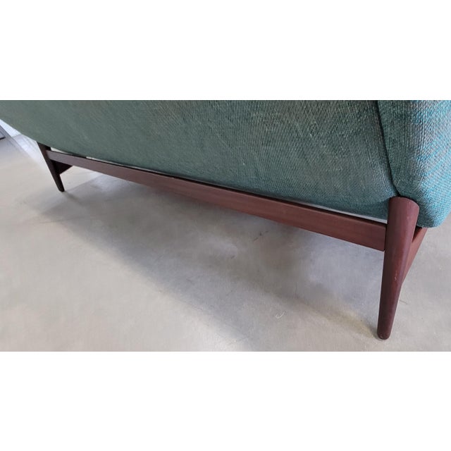 Wood Mid Century Sofa h.w Klein for Bramin For Sale - Image 7 of 17