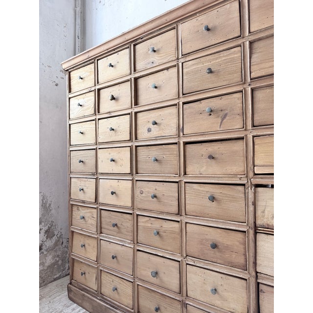 Pine Workshop Cabinet with Drawers, 1950s For Sale - Image 13 of 18