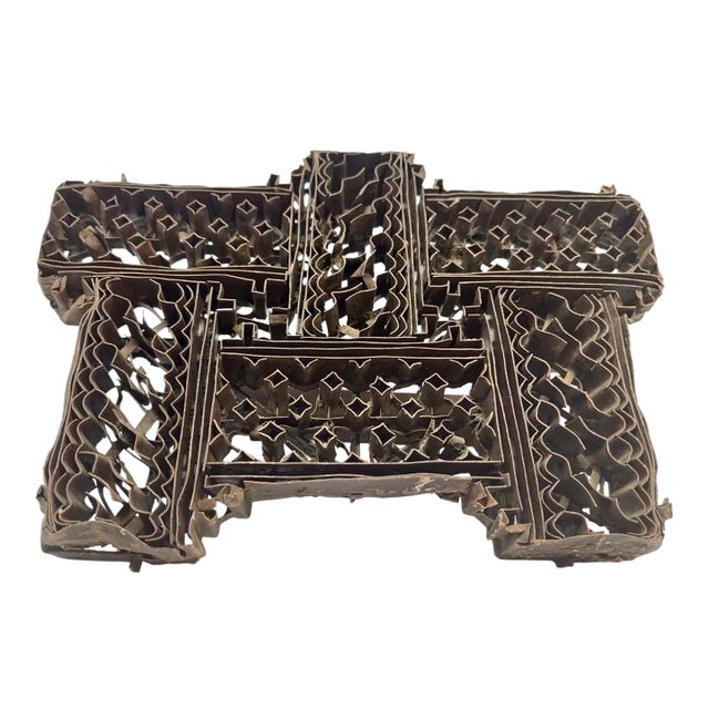 Antique Indonesian Copper Batik Textile Stamp, Tjap For Sale