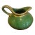 Vintage Emerald Green Glazed Ceramic Creamer Pitcher For Sale