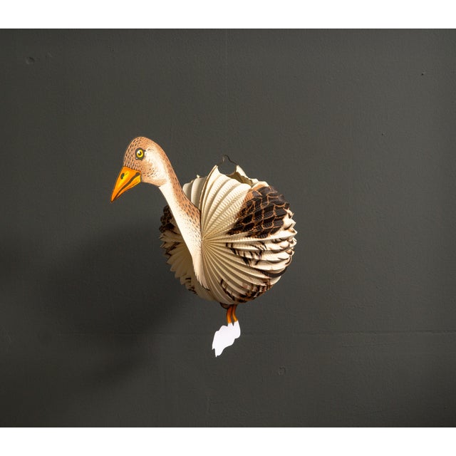Metal Paper Goose Lantern, West Germany, 1960s For Sale - Image 7 of 13