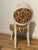 Vintage Regency Cut Velvet Distressed Dining Chair For Sale In Miami - Image 6 of 8