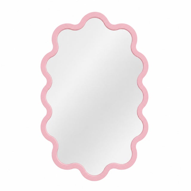 Large Contemporary Oval Wall Wavy Mirror – Hvyli Oval 90 For Sale - Image 9 of 15