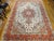 Vintage Persian Tabriz Rug, Hand-Knotted Wool & Silk, Floral Pattern, Ivory & Pink, 8x12 For Sale - Image 11 of 18