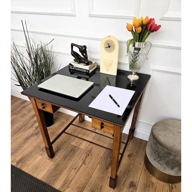 Paolo Buffa Mid-Century Modern Italian Walnut Desk by Paolo Buffa, 1960s For Sale - Image 4 of 9