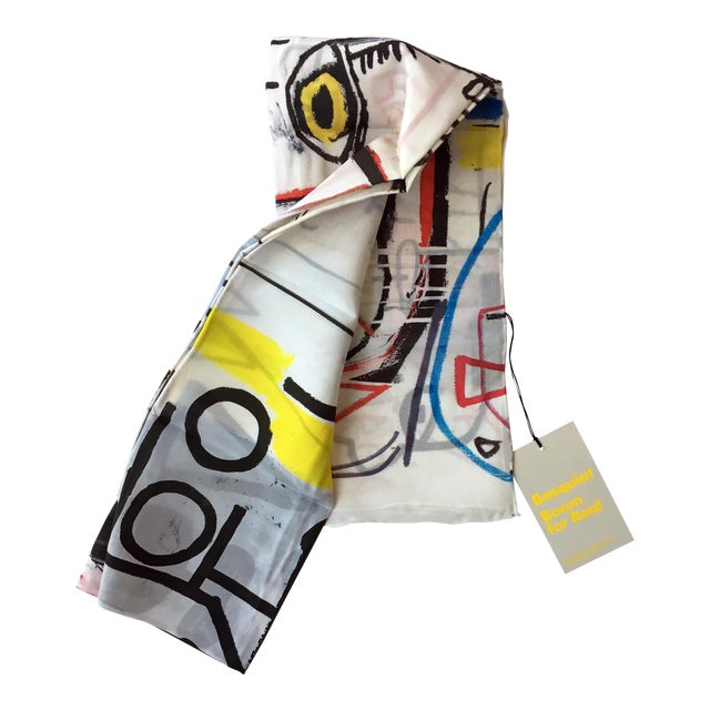 Jean-Michel Basquiat Silk Scarf For Sale