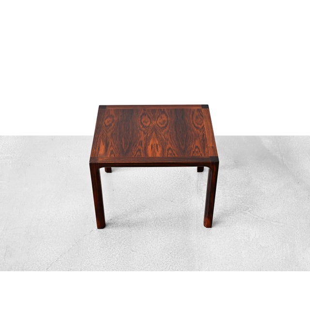 Rosewood Side Table by Kai Kristiansen for Vildbjerg Møbelfabrik For Sale - Image 9 of 10