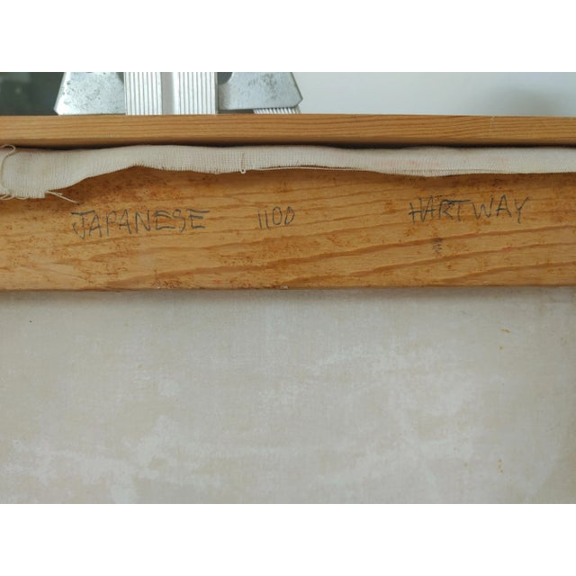 Late 20th Century Japanese Expressionist Dry Brush Portrait of a Man, Framed For Sale In New York - Image 6 of 7