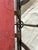 Wood Mid-Century French Bistro Bench With Red Slats and Wrought Iron Frame For Sale - Image 7 of 11