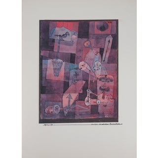 After Paul Klee, Analysis of Various Perversities, 1964, Signed Lithograph and Stencil For Sale
