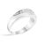Contemporary Men's.925 Sterling Silver 1/2 Cttw Diamond 9 Stone Band Ring - Size 11.5 For Sale - Image 3 of 6