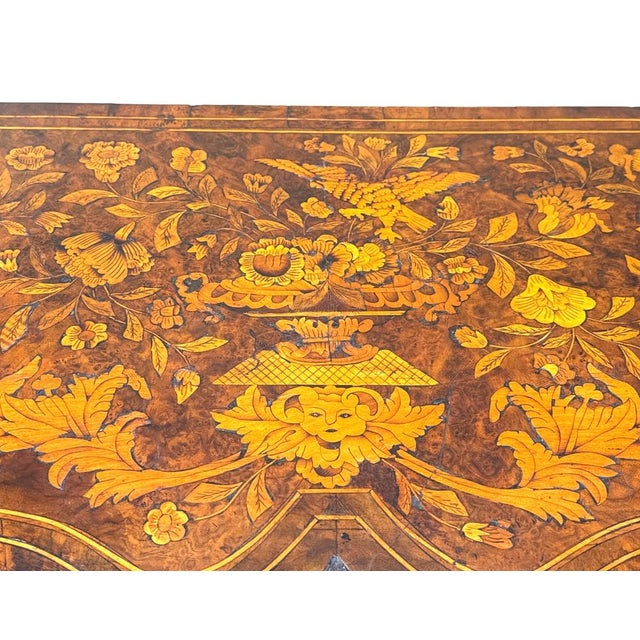 Antique Walnut and Marquetry Inlaid Side Table, 1760 For Sale - Image 12 of 14
