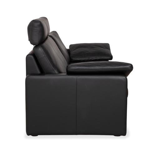 Conseta 3-Seater Sofa in Black Leather from Cor For Sale - Image 17 of 18