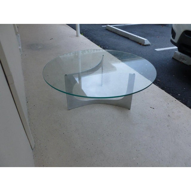 Knut Hesterberg Mid Century Modern Aluminum Sculptural Table by Knut Hesterberg by Bacher Tische For Sale - Image 4 of 11