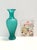 Teal Polished Hand-Blown Murano Glass Vase by Vetrarti, 1990s For Sale - Image 4 of 11