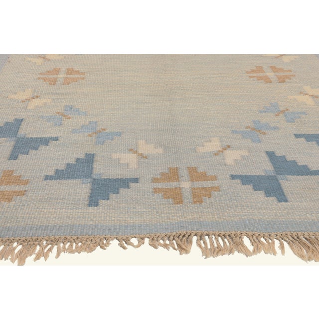 Märta Måås-Fjetterström Vintage Swedish Rollakan Rug, 04'06 X 06'11 For Sale - Image 4 of 11