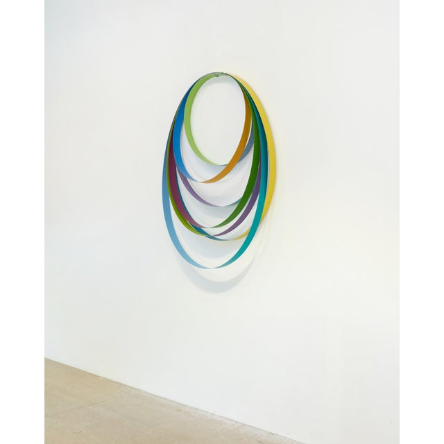 Contemporary Abstract Steel and Spray Paint "Ode I" by Tom Henderson For Sale - Image 4 of 6
