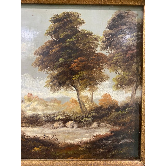 Pair of Italian Landscape Paintings on Copper by L. Bini For Sale - Image 9 of 12