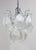 White 1960s Art Glass Chandelier Gino Vistosi for Venini For Sale - Image 8 of 10