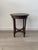 Wood Small Vintage Round Woode Side Table with Turned Legs, 1950s For Sale - Image 7 of 9