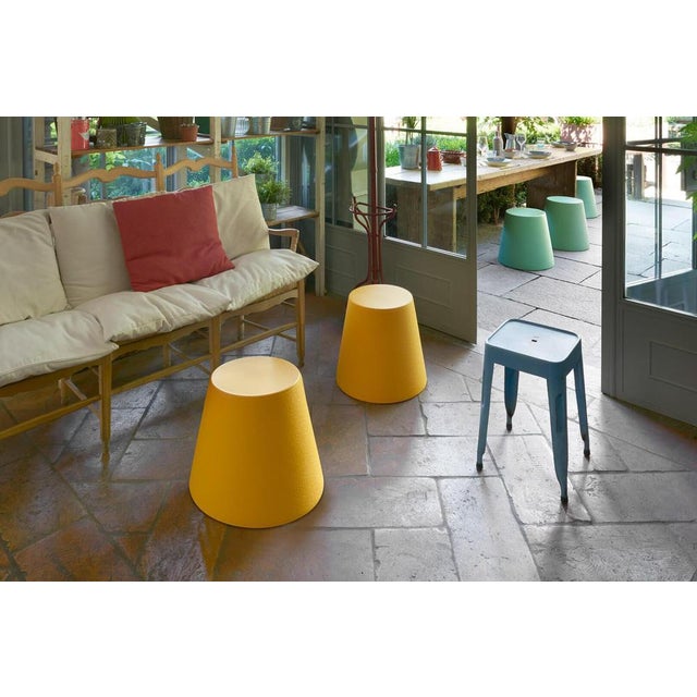 Not Yet Made - Made To Order Flame Red Ali Baba Stool by Giò Colonna Romano For Sale - Image 5 of 7