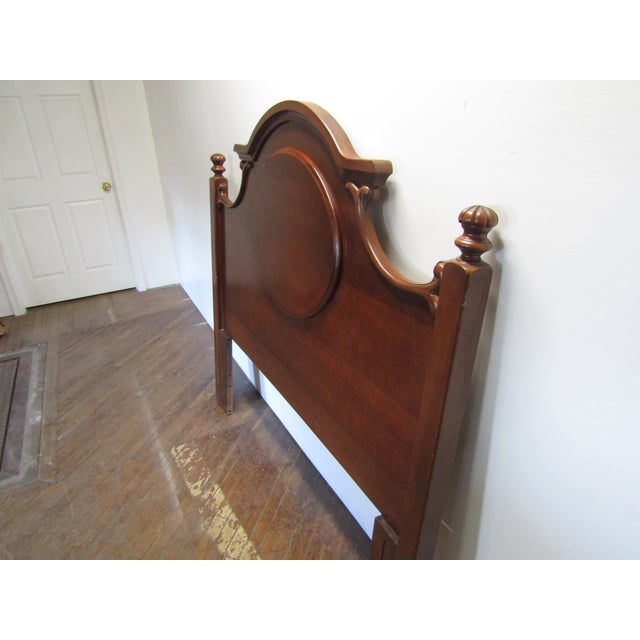 Traditional Lexington Cherry Queen Size Headboard For Sale - Image 3 of 6