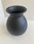 Mid Century Black Matte Glazed Porcelain Vase For Sale In Los Angeles - Image 6 of 7