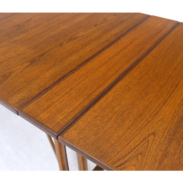 Teak Danish Mid-Century Modern Banquet Dining Gate Leg Maria Table 2pcs - A Pair For Sale - Image 11 of 12