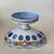 Vintage Moser Glass Oval Bowl: Cut-to-Clear, White With Blue Overlay, Hand Painted Florals For Sale - Image 4 of 16