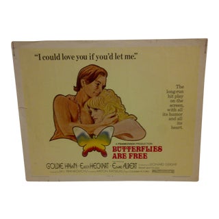 1972 Vintage Movie Poster of "Butterflies Are Free" For Sale