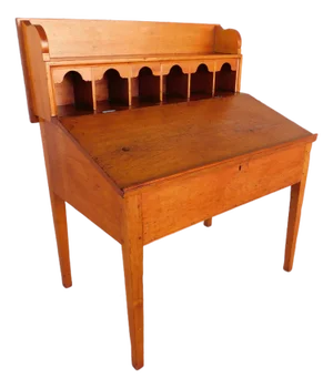 Antique Pine Primitive Plantation Desk