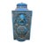 Large Turquoise-Glazed Archaistic Pottery Vase and Cover For Sale