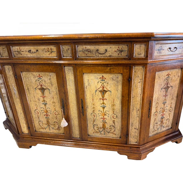 Minton-Spidell Venetian Style Painted Credenza Sideboard Buffet.