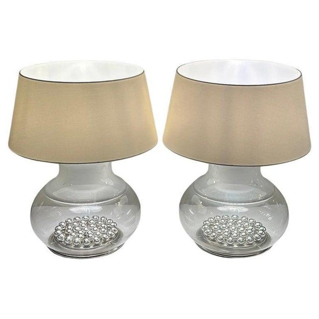 Large Table Lamps from Selenova, Murano, Italy, 1970s, Set of 2 For Sale - Image 3 of 15