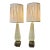 Mid 20th Century Stunning Pair of Murano Glass Lamps W/ Venetian Shades - a Pair For Sale