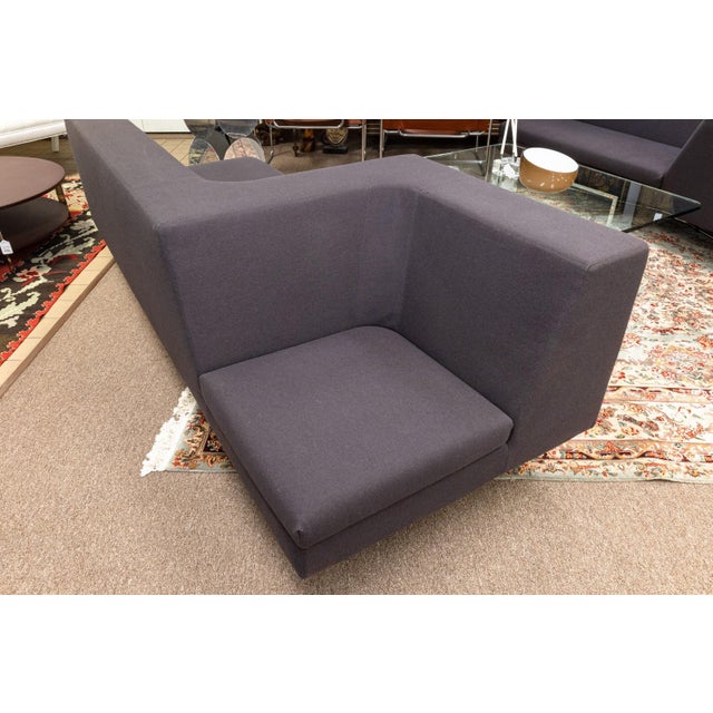 Gray Pair of Frighetto Italian Victory Sofas by Cory Grosser - Left and Right Hand Design For Sale - Image 8 of 15