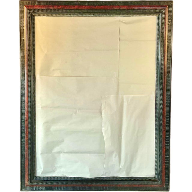 Large Italian Ebonized and Faux Tortoise Framed Mirror For Sale - Image 15 of 16