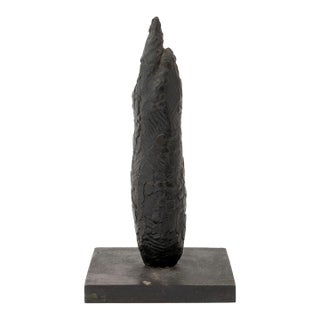 Joseph L. Gardella Abstract Black Patinated Bronze Sculpture For Sale