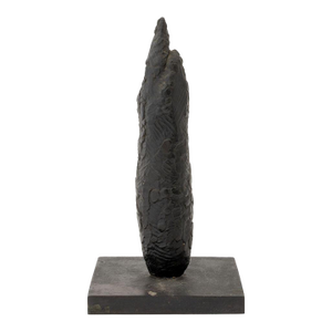 Joseph L. Gardella Abstract Black Patinated Bronze Sculpture