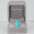 Modern 5.5Ct Sleeping Beauty Turquoise Ring With Earth Mined Diamonds in Solid 14k Gold, Size 6.75 For Sale - Image 3 of 9