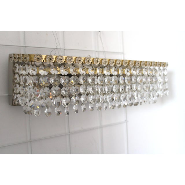 1960s Lead Crystal Wall Light from Maderna, 1960s For Sale - Image 5 of 6