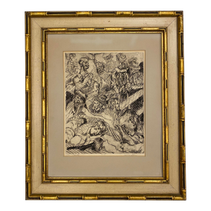Lola Eve Stern Contemporary Black and White Lithograph Titled "Poverty"