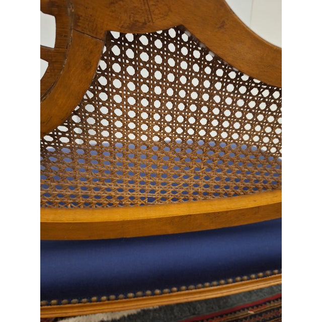 Vintage French Louis Xv Style Upholstered Setter For Sale - Image 15 of 16